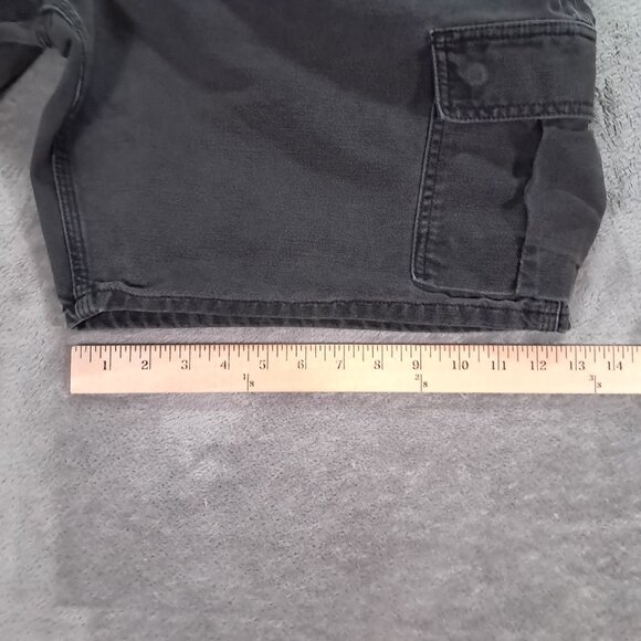 Vintage Carhartt B81 Canvas Cargo Shorts Men 41x8, Tag 44 Black Fade Utility - Picture 10 of 13